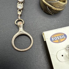 Lot Of Fossil Signed Rose Gold Tone Necklaces And Bracelet Earrings Rings J150