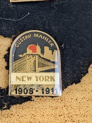 RARE Gustav Mahler Complete 12-Pin Career Timeline Set – Gold Tone & Enamel