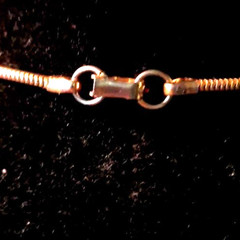 Vintage Mid Century Modern Brushed Gold Plated 80s Choker Necklace Signed OF