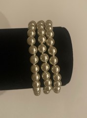 Camrose & Kross Jackie Kennedy JBK Sapphire Faux Pearl Triple Strand Bracelet