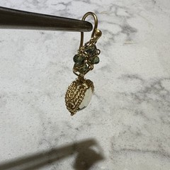 Anthony Nak lemon quartz & prasiolite Earrings – 18Kt yellow gold