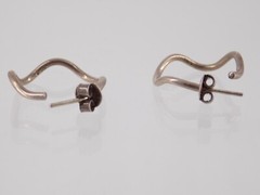 Vintage 950 Sterling Silver Wobble Hoop Earring 3.3g 7/8 Inch