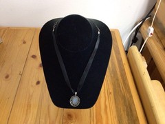 Beautiful Estate Jezlaine Sterling Silver Cameo Pendant Necklace