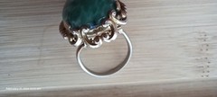 Vintage Ring Green Gemstone Center Stone Untested