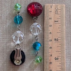 Vintage Statement Drop Clip-On Earrings