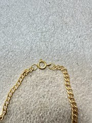 VTG 1994 Dc Comics BATMAN Forever Golden Charm Bracelet 7.5”