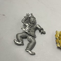 Vintage Lot Brooches/Pins Pewter Tona + More Mixed Lot Of 9