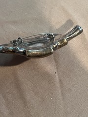 Sterling Silver 925 Brooch Pendant Israel Vtg 32.8g Wear Sell Scrap Wearable