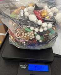 5.76 Lbs Bulk Craft Jewelry Lot Junk Repurpose Beads Wearable As Pictured As Is