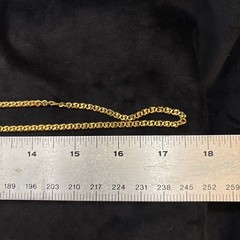 Monet Gold Tone Chain 35” Necklace Signed Very Good Used Free Ship