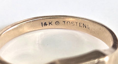 Vintage 14K Jostens Ruby Spinel Signet Style Ring Size 6.25 2.76grams