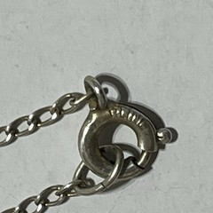 Vintage Sterling Silver 925 Ivy Floral Etched Cross Pendant 18” Necklace
