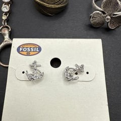 Lot Of Fossil Signed Rose Gold Tone Necklaces And Bracelet Earrings Rings J150
