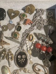 43 Vintage Unusual Wearable Collectible Craftable Jewelry & Nice Items Lot! 925