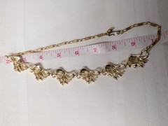 Vintage Costume Necklace Rhinestones Gold Tone Pristine Condition Coro-like