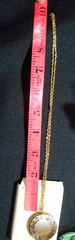 Vintage LeStage 1/20 12kGF Photo Locket Pendant Etched Wreath 20″Chain & Box