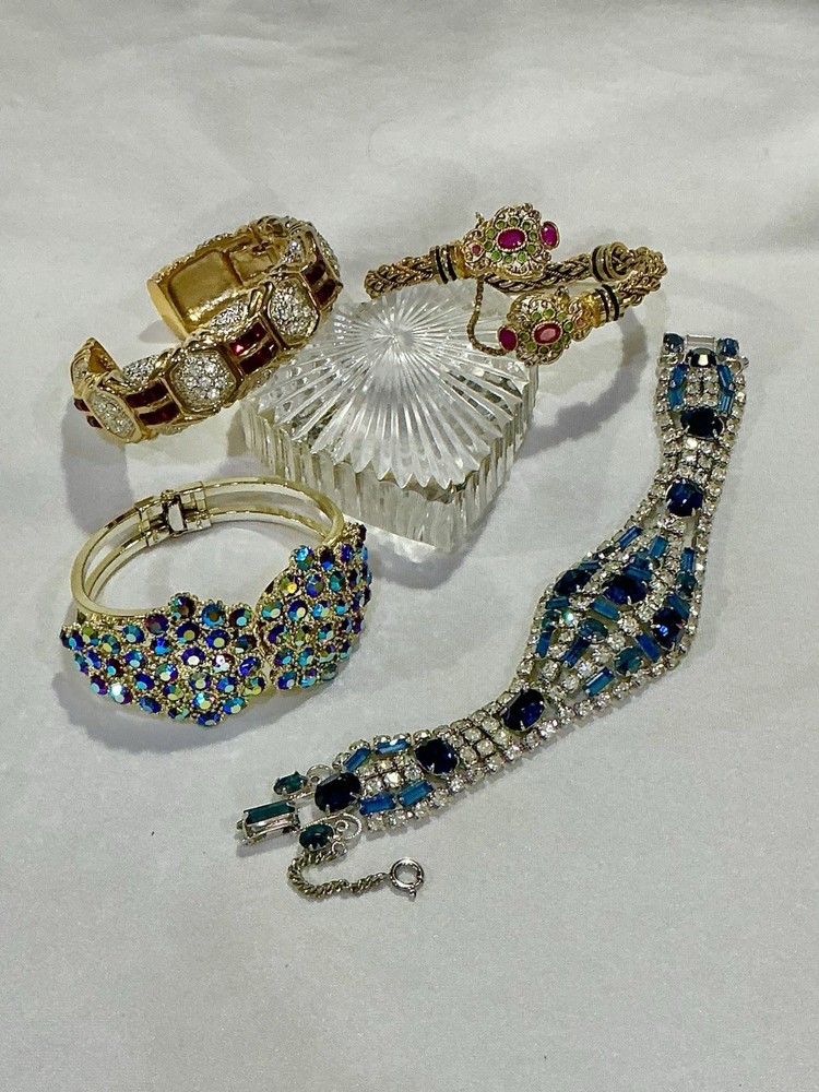 VINTAGE BRACELETS! KJ? HOBE? All Gorgeous! All Excellent Condition!