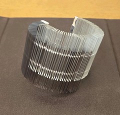 VINTAGE MODERNIST ACRYLIC PLEXIGLASS ASYMMETRICAL BRACELET