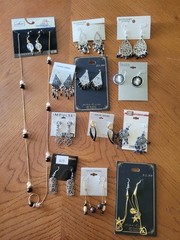 Vintage 90s Y2K Earrings 12 Lot Bundle Dangle Whimsigoth Boho Celestial Goth
