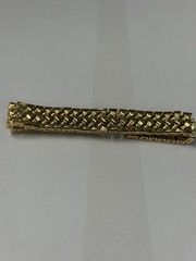 PRISTINE VINTAGE 1990s/2000s NAPIER Gold Flexible Link Bracelet NOS Original Tag