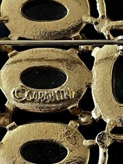 Vintage 1968 Sarah Coventry LIGHT of the EAST Mosiac Goldtone BROOCH signed