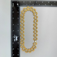 Etruscan Revival Vintage Gold Tone Choker Necklace 17″ Filigree Swirls Statement