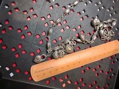Vintage 18 Inch Heavy Brighton Heart Necklace