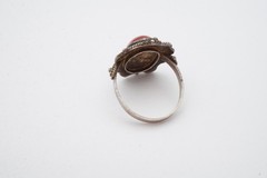 Vintage Sterling Silver 925 Carnelian Ring Size 7.75