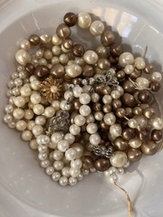 Collection of Vintage Faux Pearl Necklaces