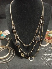 Vintage 2 Modern Costume Jewlery Lot Necklaces Earrings Bracelets Pins And More