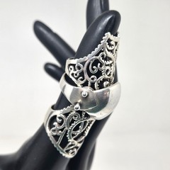 Armor Ring Artisinal Renaissance Medieval Viking Goth Gothic Punk Size 8