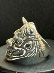 Ring Devil Silver 925 Jewelry Men’s Gothic Mask Sterling Satyr Custom Made Rare