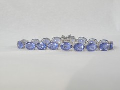 Sterling Silver 925 Treated Color Change Fluorite Tennis Bracelet Fits 7.5