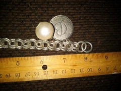 John Wind Maximal Art Sorority Gal Initial Letter “B” Bracelet 8 inches