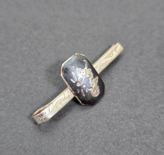 VINTAGE SIAM STERLING SILVER NIELLO TIE BAR & CUFFLINKS SET GODDESS DANCERS 925