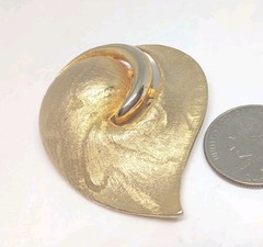 Vtg Brooch CJJ Brand Good Condition Size 55x45mm