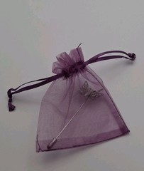 Butterfly Stick Pin Filgaree Silver Color