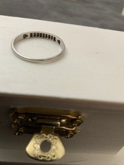 Platinum Antique Band With Diamonds Size 7