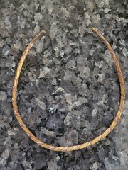 Vintage TANE Hand Fabricated Silver Copper Brass Twisted Wire Neck Collar Choker