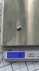 RSE Ross Simons Sterling Silver Cubic Zirconia Cubed Solitaire Pendant