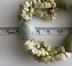 Vintage Tourmaline Quartz Stretch Bracelet 6.25in Green Chunky Boho 46.48g