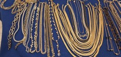 Vintage Mod Necklace Lot Of 62.dainty.simple.26 Signed Monet Avon Trifari J.crew