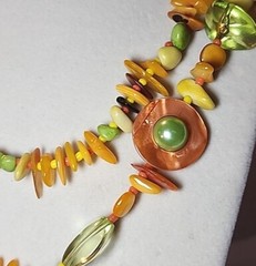 Vintage Tropical Colorful 36in Necklace