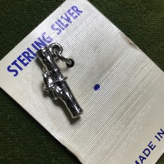 Sterling Silver Vintage Graduation Diploma Charm Pendant Aprx 1/2″ Made in USA