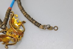 VTG late 60’s HTF Laurel Burch Necklace tian tsui inspired Butterfly bead bug
