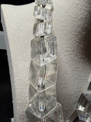 Vintage Lucite Necklace Chunky Lafayette 148 Runway Statement Gorgeous