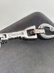 Vintage Marcel Boucher All Around Rhinestone Silver Collar Necklace 7890N