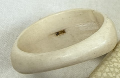 Vintage 14K Gold .585 Ribbed Bone Ring 5.5