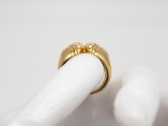 Signed MOVADO $5450 1ct VS F IDEAL CUT Diamond 18k Yellow Gold Band Ring 11g