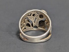 Vintage Wheeler Manufacturer Sterling Silver Abalone Ring Size 5.25